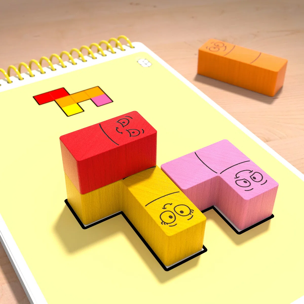 HABA 306820 - Logic! Games - Gusi & Co, Jeu Enfant en Solitaire de Logique, Autocorrecteur - Plus de 5 Ans