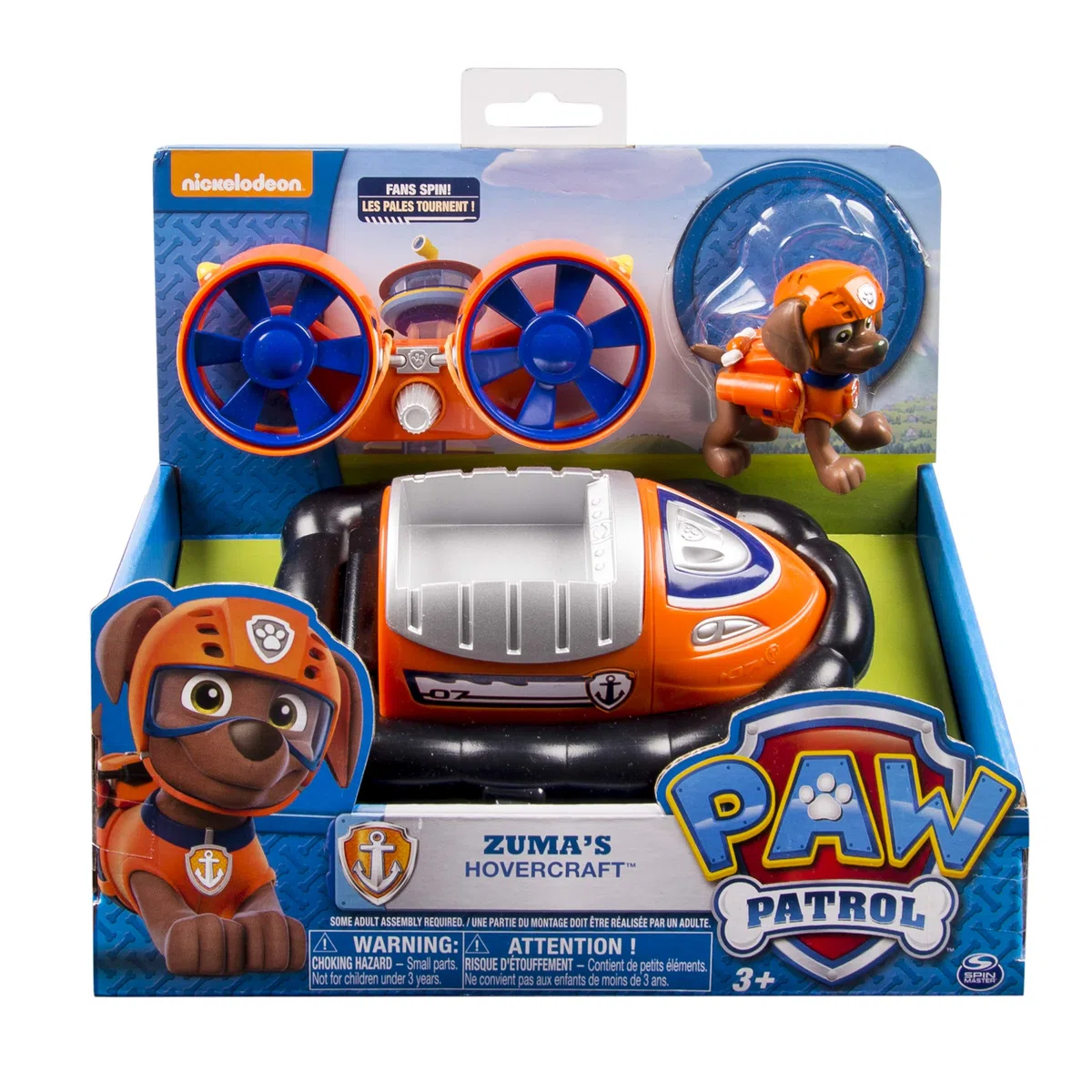 Paw Patrol - 6027637 Patte de Base du Véhicule - Zuma, Aéroglisseur