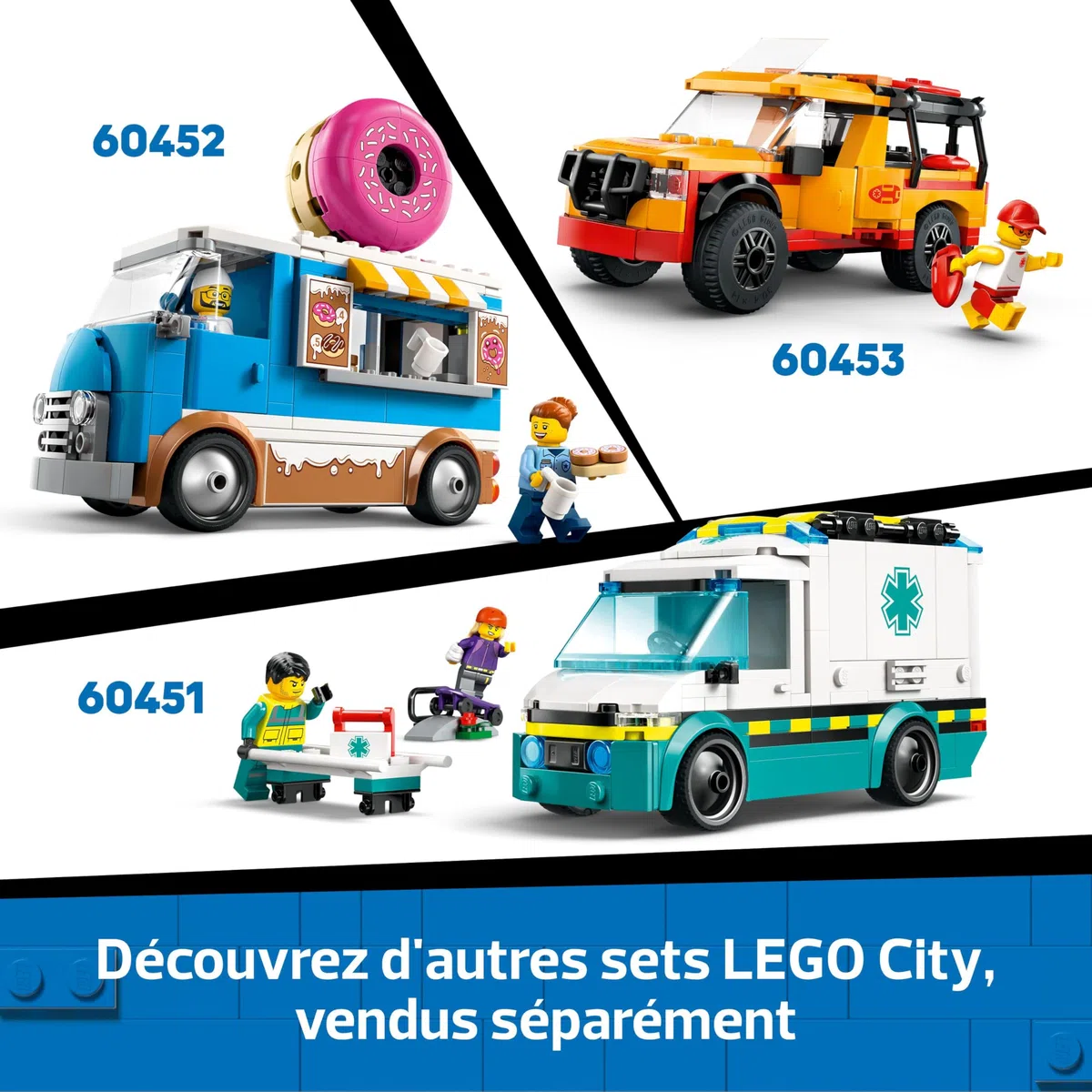 LEGO City Le Camping-Car d’Aventures - Jeu de Construction pour garçons et Filles dès 6 Ans - Inclut Un bébé, des Accessoires et Une Guitare - Idée de Cadeau d'anniversaire pour aventuriers 60454