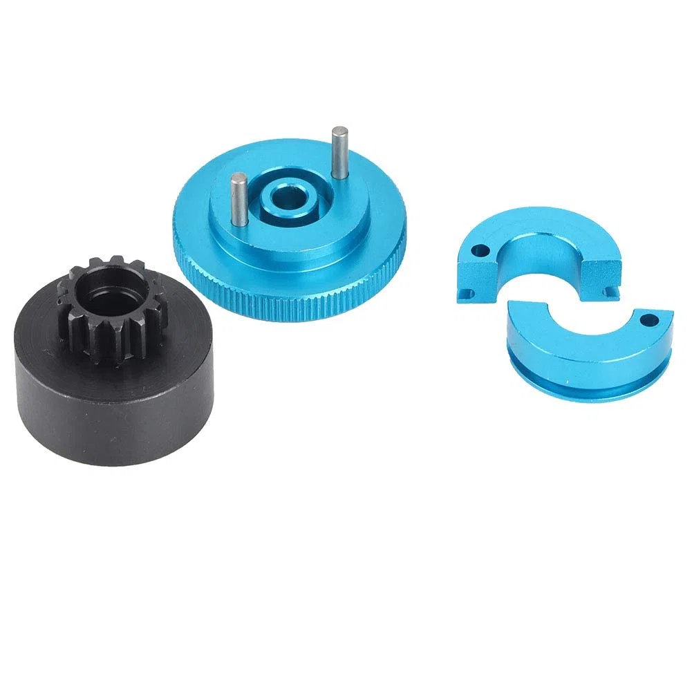 Ensemble d'embrayage de Vitesse RC, Ensemble de variateur d'embrayage de Vitesse de Volant d'inertie 13T 1/10 Ensemble d'embrayage et de roulement RC adapté au Moteur 1:10 RC