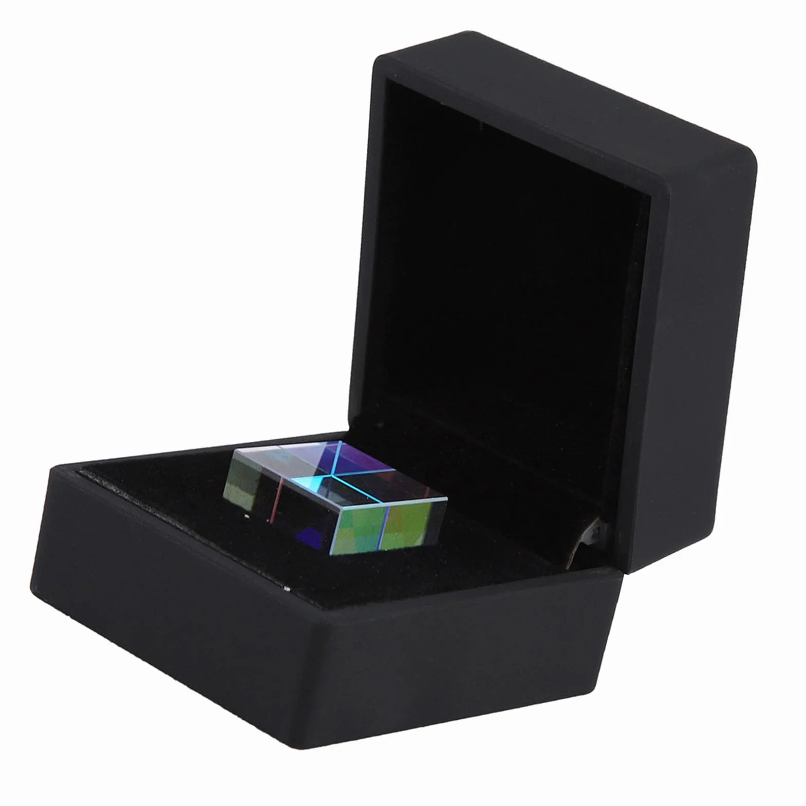 Jeanoko Verre Optique à Six Faces lumière vive Combiner 23 x 23 x 23mm Verre Optique Prisme Cube vitrail pour la Physique et la décoration