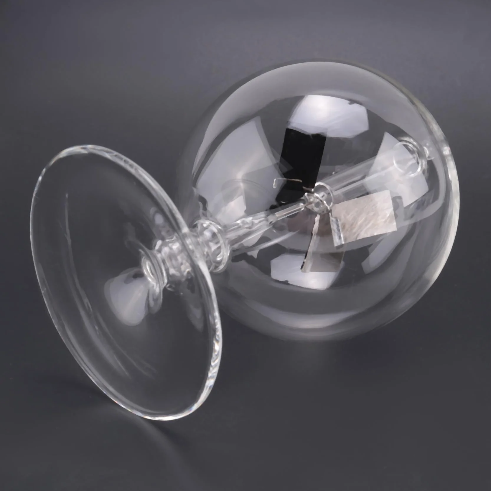 Jouet fait un Moulin à main un Radiomètre Solaire en Verre Crookes pour Cadeau de Décoration de Maison de Fête Transparent