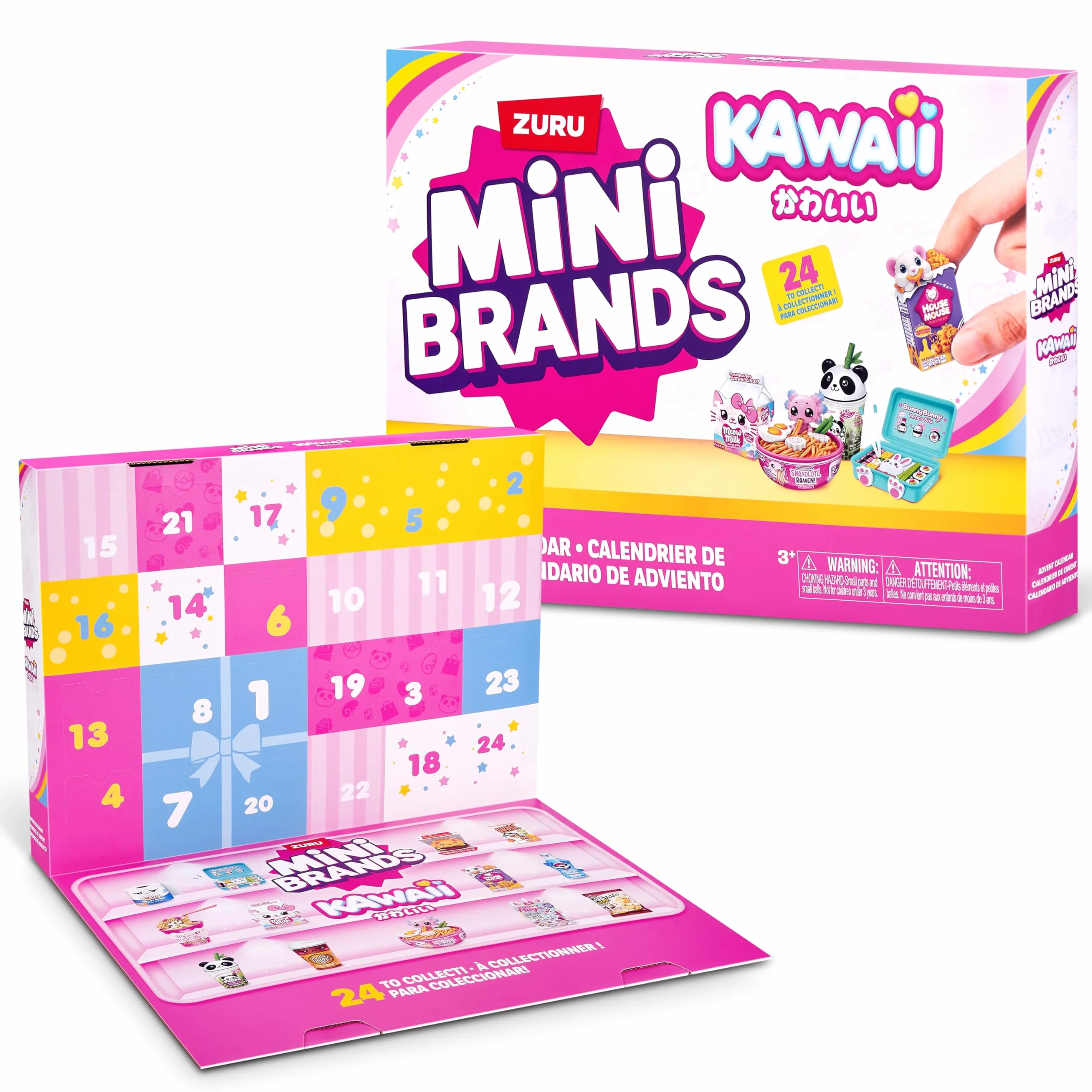 Mini Brands Kawaii Calendrier de l'Avent par ZURU, Jouets à collectionner en mer pour filles