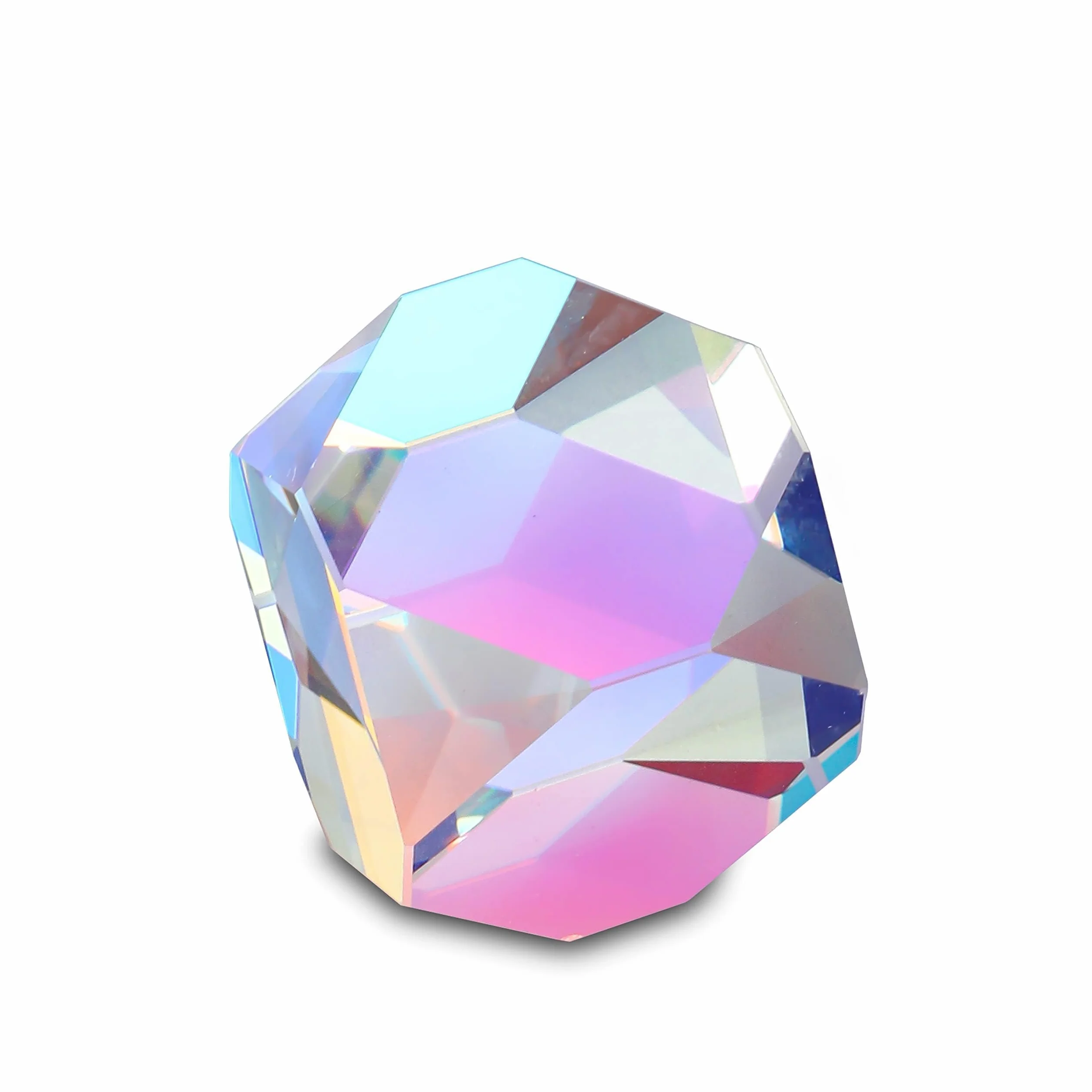 Prisme cube de couleur 20 mm en verre optique K9 polyèdre RVB pour physique, photographie, décoration de bureau