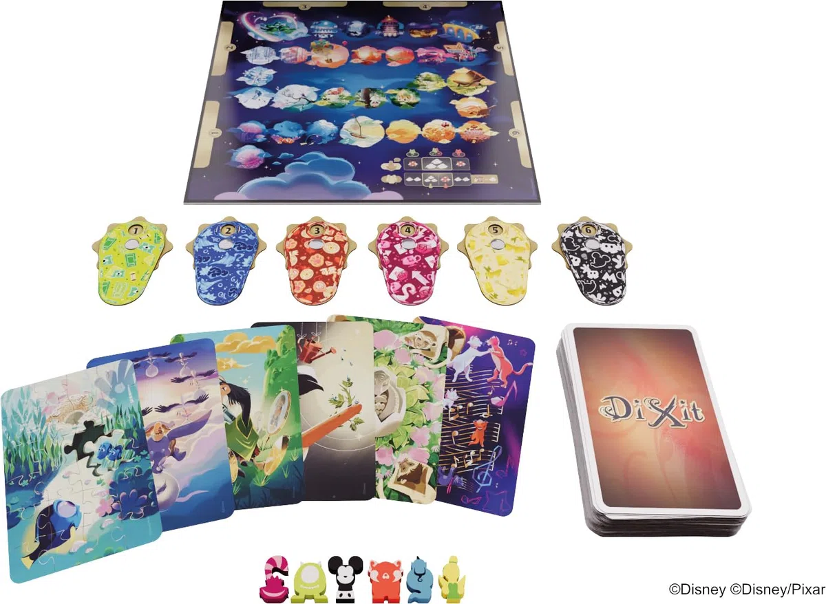Asmodee - Dixit : Edition Disney - Jeu de Société pour Adultes & Enfants dès 8 Ans - Jeu de Cartes Onirique - Communication par l'image - 3 à 6 Joueurs - 30 Min - Version Française - Libellud