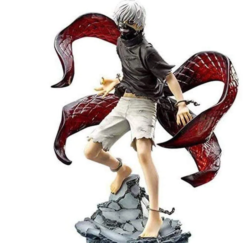 Zhongkaihua Figurine Tokyo Ghoul Statue Anime Modèle 22CM PVC Figurine Kaneki Ken Ornement Tokyo Ghoul Collection de Figurines Décorations de Bureau