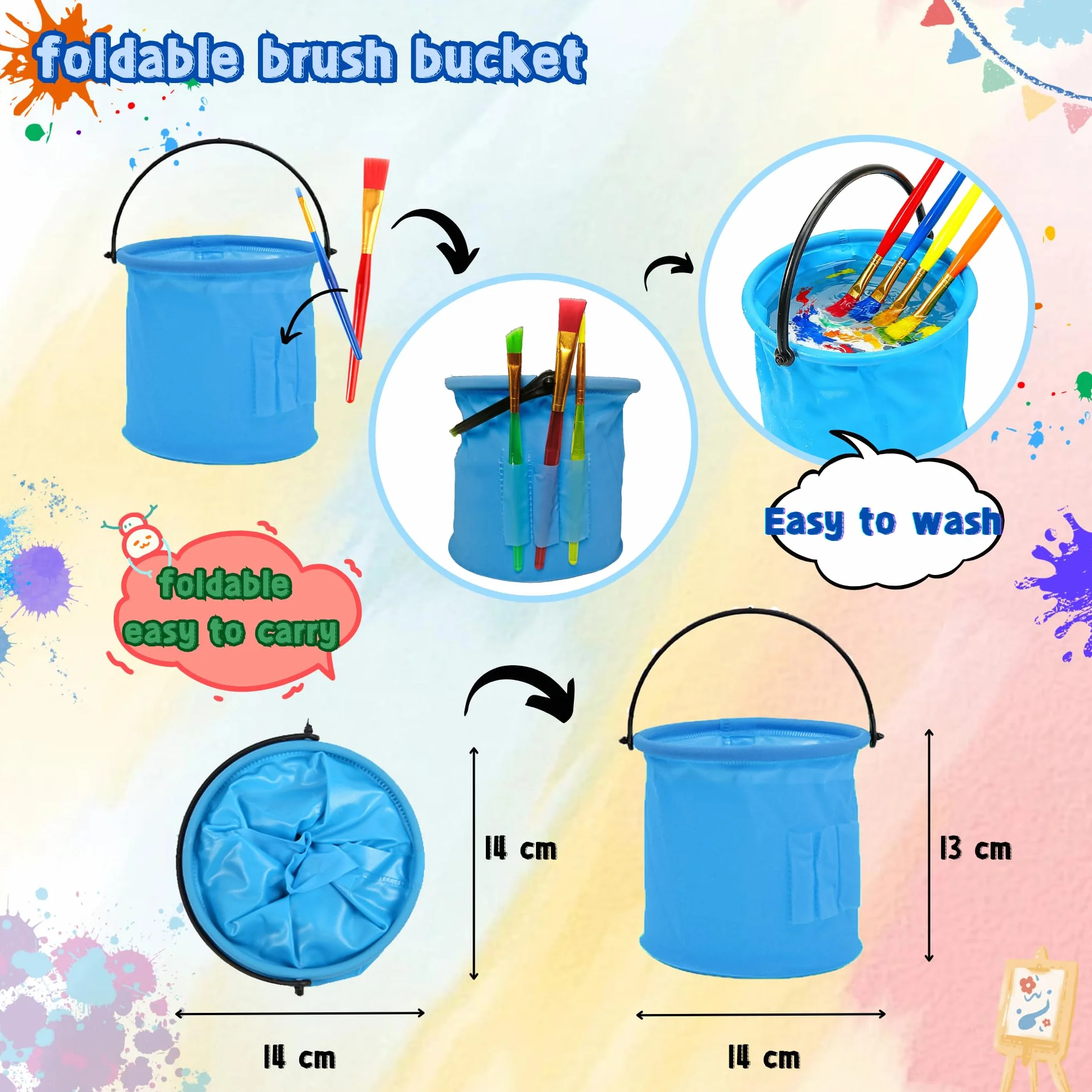 Lubibi Peinture au doigt pour tout-petits,Lavable pour Enfant Non Toxique Kit,12 couleurs, fournitures de peinture d'art sûres pour enfants,Apprentissage Précoce Petits Cadeau