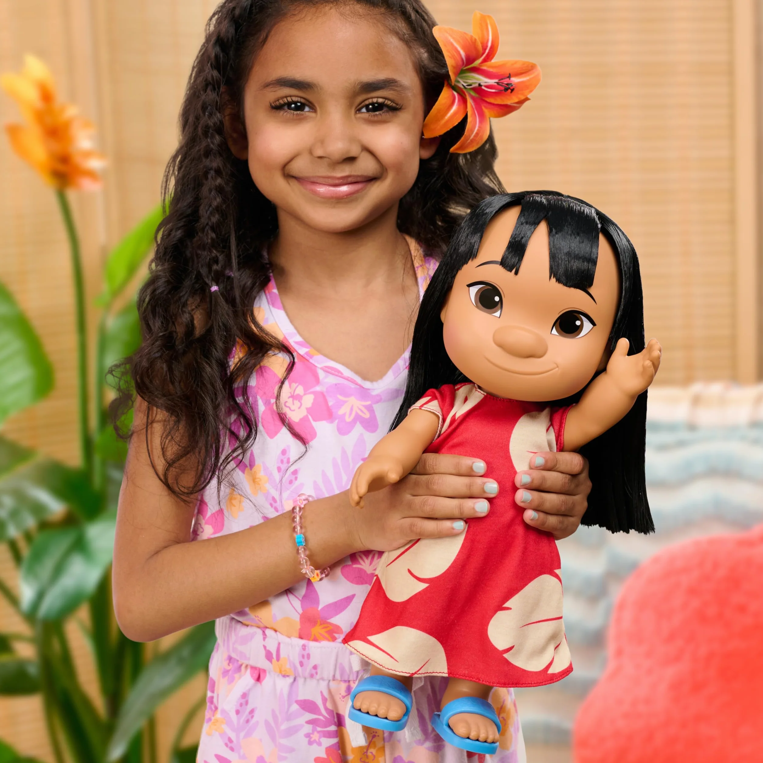 Just Play Coffret Lilo & Stitch de Disney composé d’Une poupée articulée mesurant 35,6 cm de Haut à l’effigie de Lilo et d’Une Figurine de Haut à l’effigie de Stitch, 3 Ans et Plus
