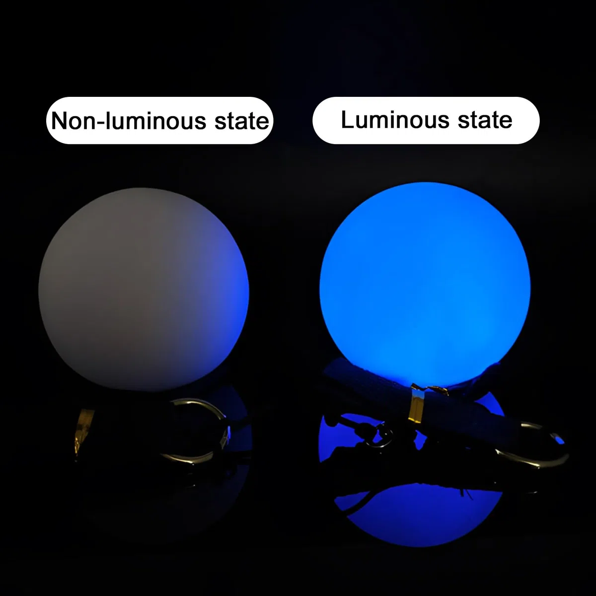 Lot De 4 Balles De Poï LED Lumineuses: Balles De Jonglage Poi, 9 Modes D'éclairage Avec Couleurs Arc-En-Ciel Et Effet Stroboscopique, Bolas Lumineuse Pour Jonglerie Et Cirque, Spectacle Lumineux