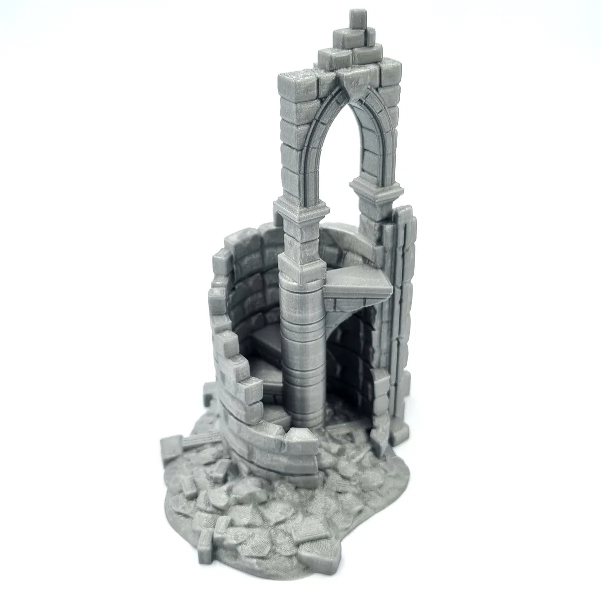 Q P Quality Printing 3D QP3D - Mur de Combat en Ruine, Paysage de Terrain 28-32 mm pour Wargames et RPG, Accessoires DND, D&D