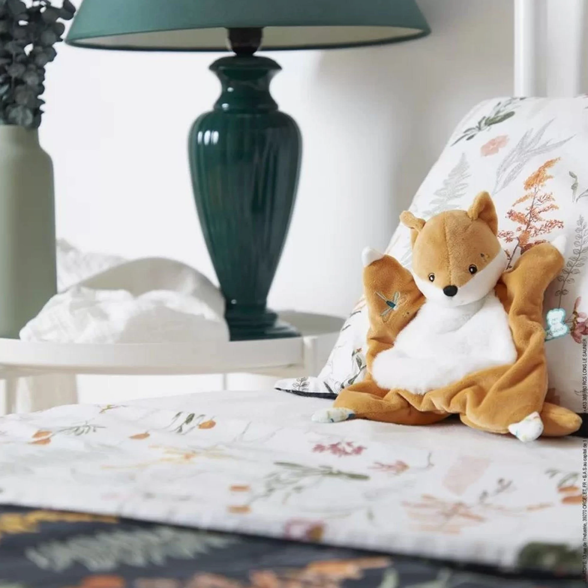 KALOO - Fripons - Doudou Carré Renard Léonard - Doudou Moelleux et Extra Doux - 20 cm - Dès la Naissance, K960271