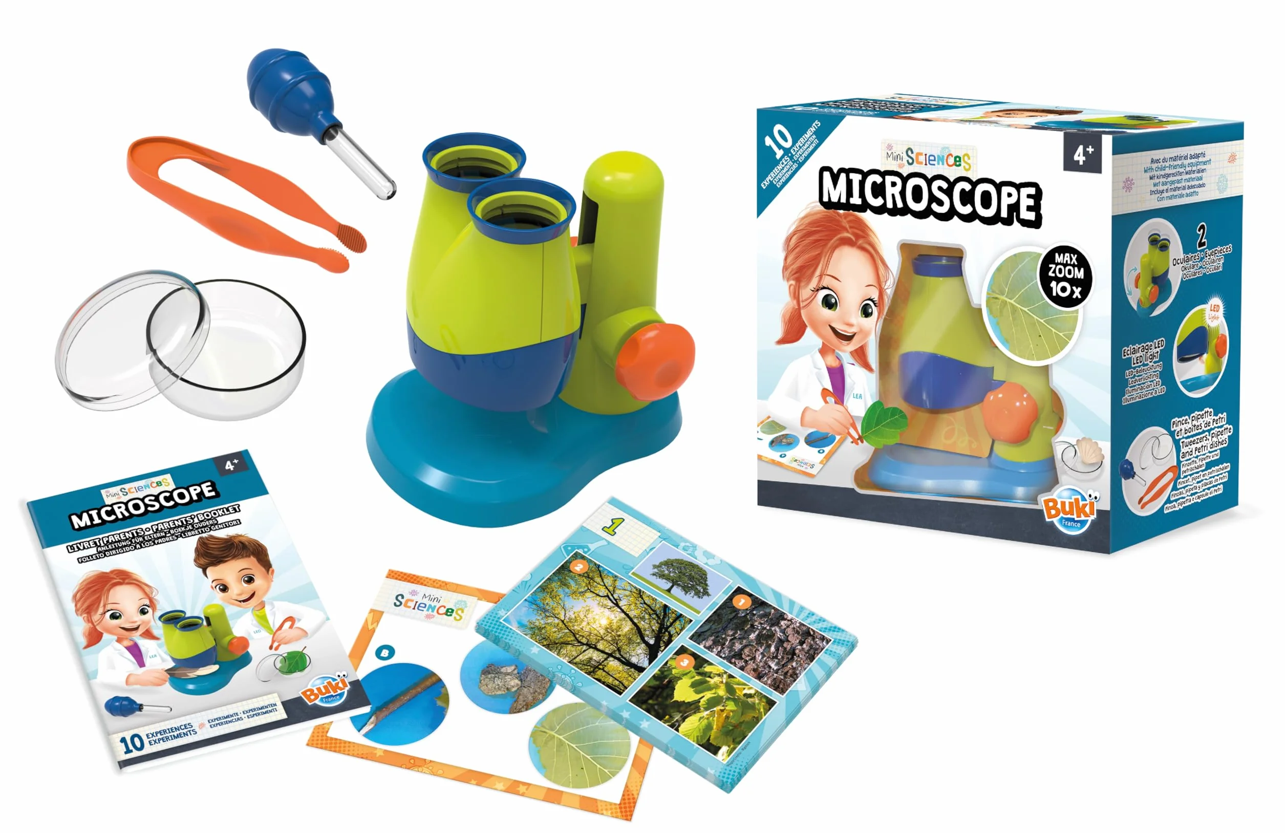 Buki - 9003 - Mini sciences - microscope, Blanc