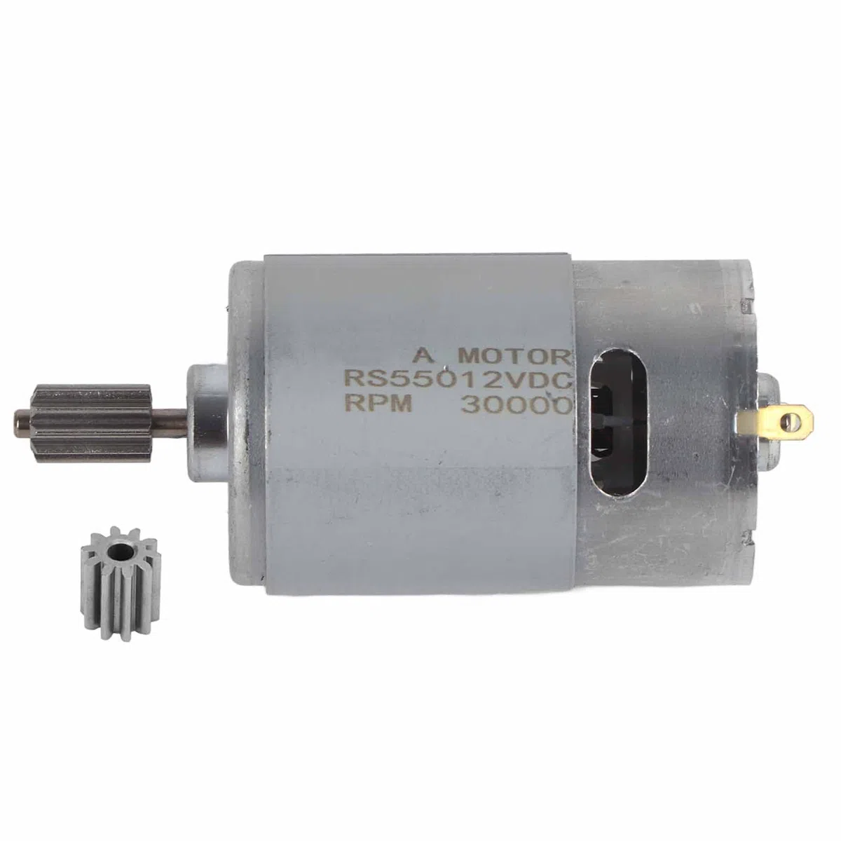 RS550 12 V Micro Moteur de Haute Vitesse pour Voiture Électrique Jouet Enfants Moto avec 2 pcs Tête de Dent(550-30000)