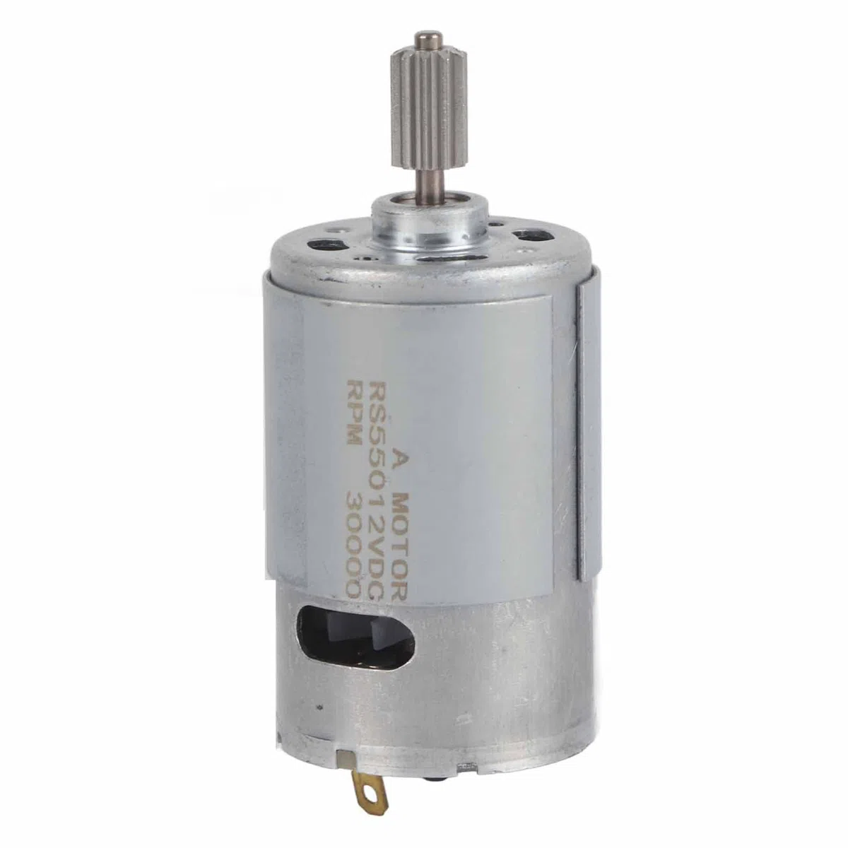 RS550 12 V Micro Moteur de Haute Vitesse pour Voiture Électrique Jouet Enfants Moto avec 2 pcs Tête de Dent(550-30000)