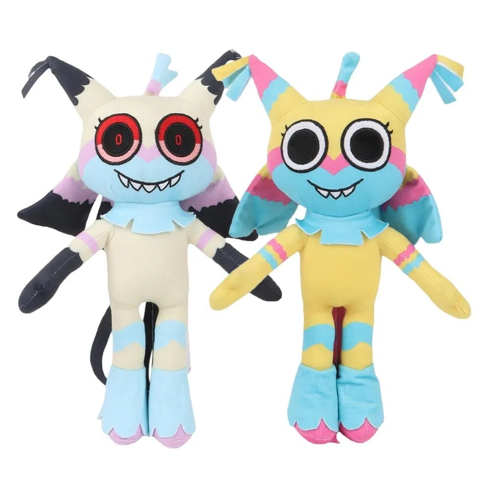 Peluche Dandy's World, Adorable Figurine de Jeu d'horreur, Oreiller Doux en Peluche for garçons et Filles, Fans de Jeux vidéo, Cadeaux, décoration d'intérieur(Yellow+Beige)