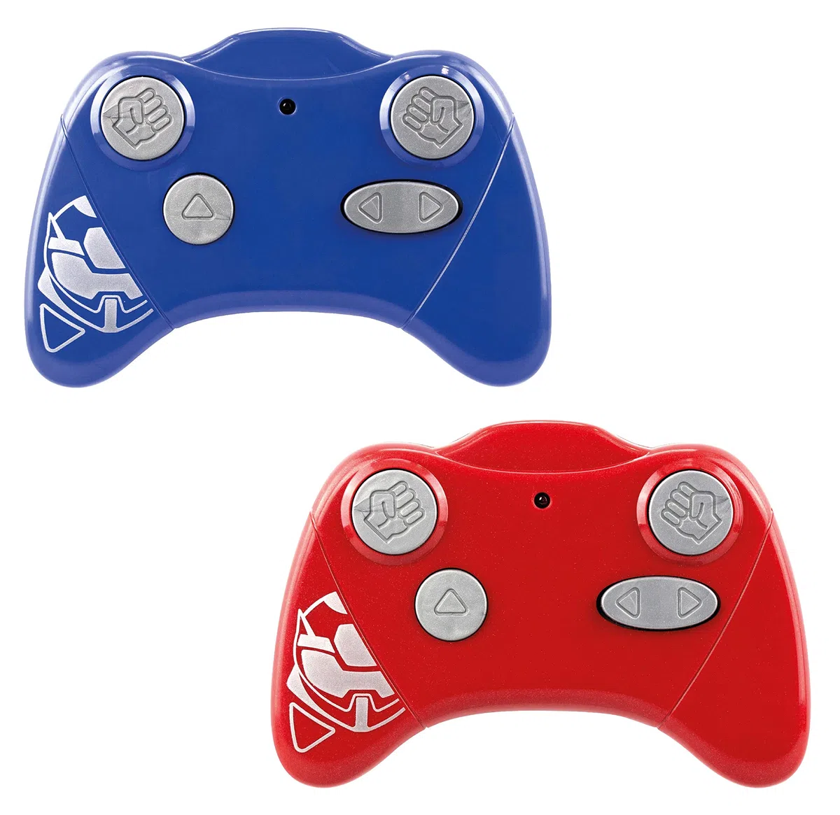 YCOO Pack 2 Robots Kombat Méga Télécommandés 16 cm, Poings Interchangeable, Jouet avec Effets sonores Et Lumineux, Dès 5 Ans