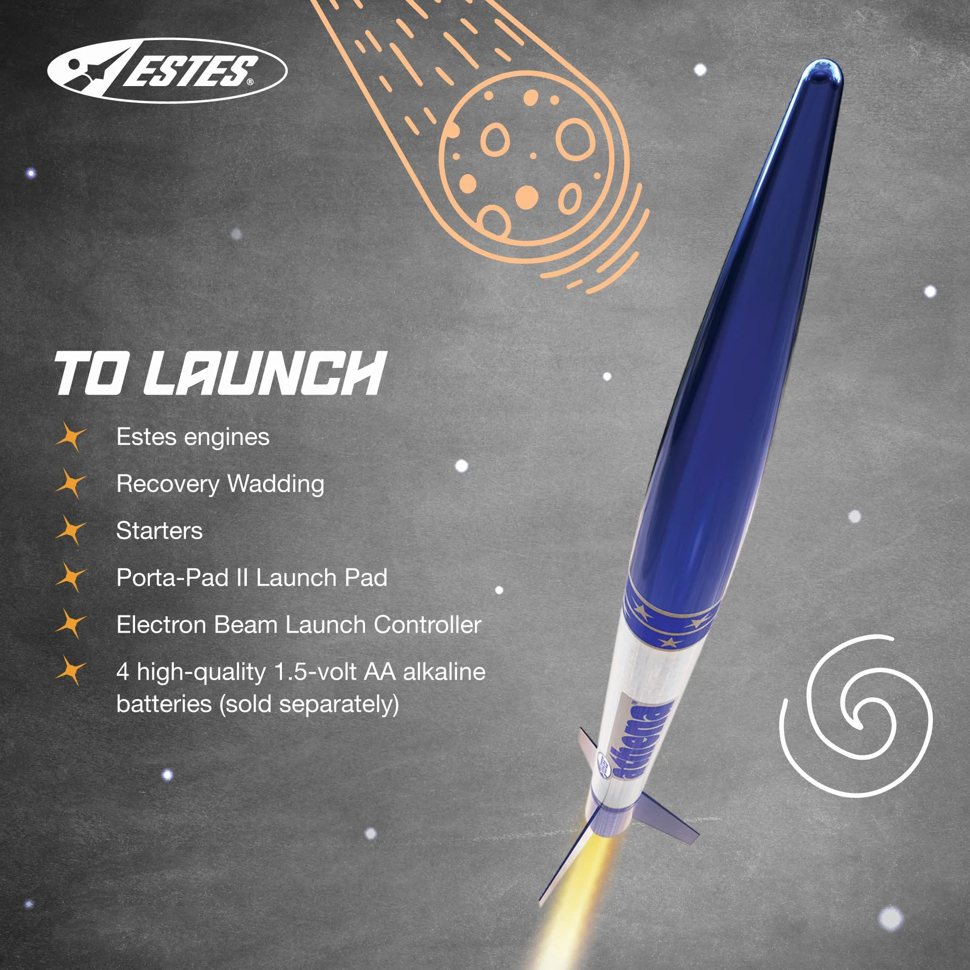 Estes 2452 Athena Model Rockets, marron