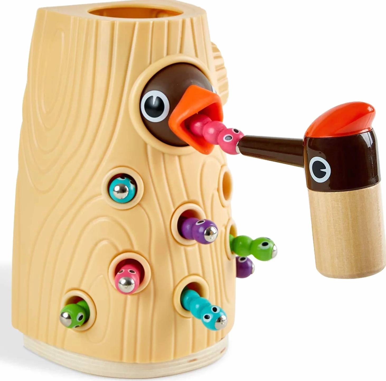 TOP BRIGHT Jeux Magnétique pour Garçon et Fille 2 Ans, Jouet Montessori 1 an à Motricité Fine pour Cadeau d'anniversaire d'enfant 3 Ans, Jeu de Pic à Nourrir avec Insectes
