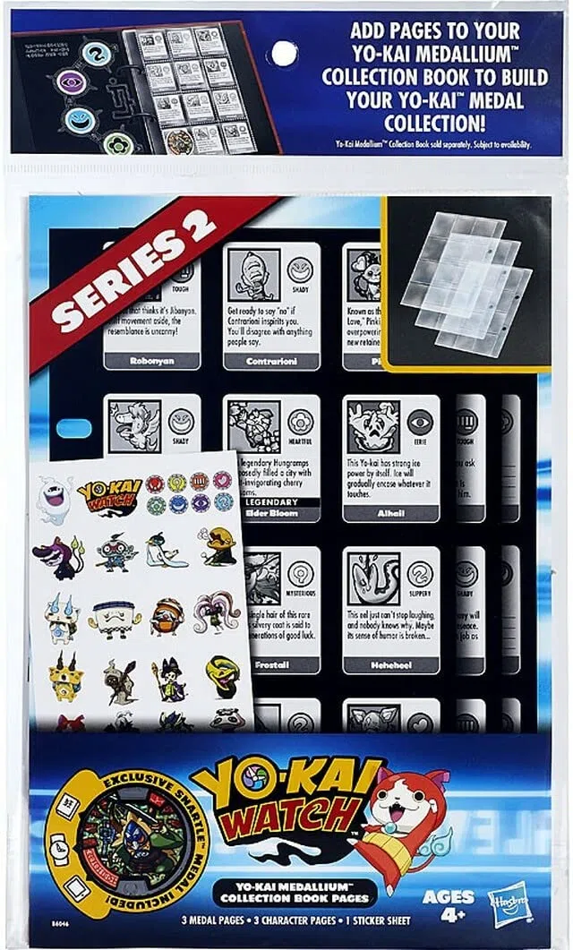 Yokai Watch Série Medallium Collection Livre Pages - les séries peuvent varier