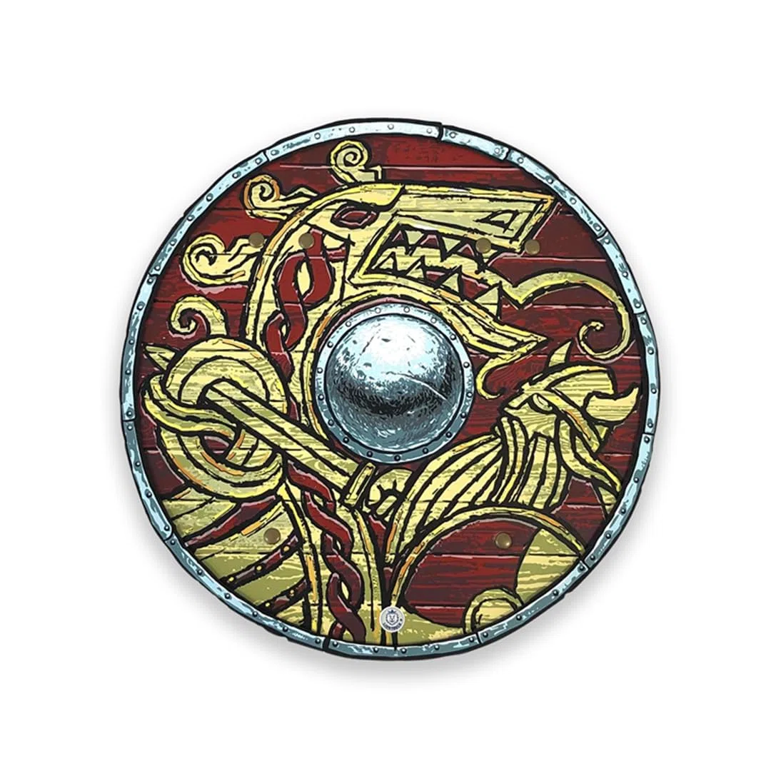 Liontouch - Bouclier Viking | Enfants de 3+Ans | Jouet Médiéval en Mousse du Chef Harald pour Guerriers et Jeux de Berserker | Arme sûre et Accessoire de Bataille pour Costumes et Déguisements