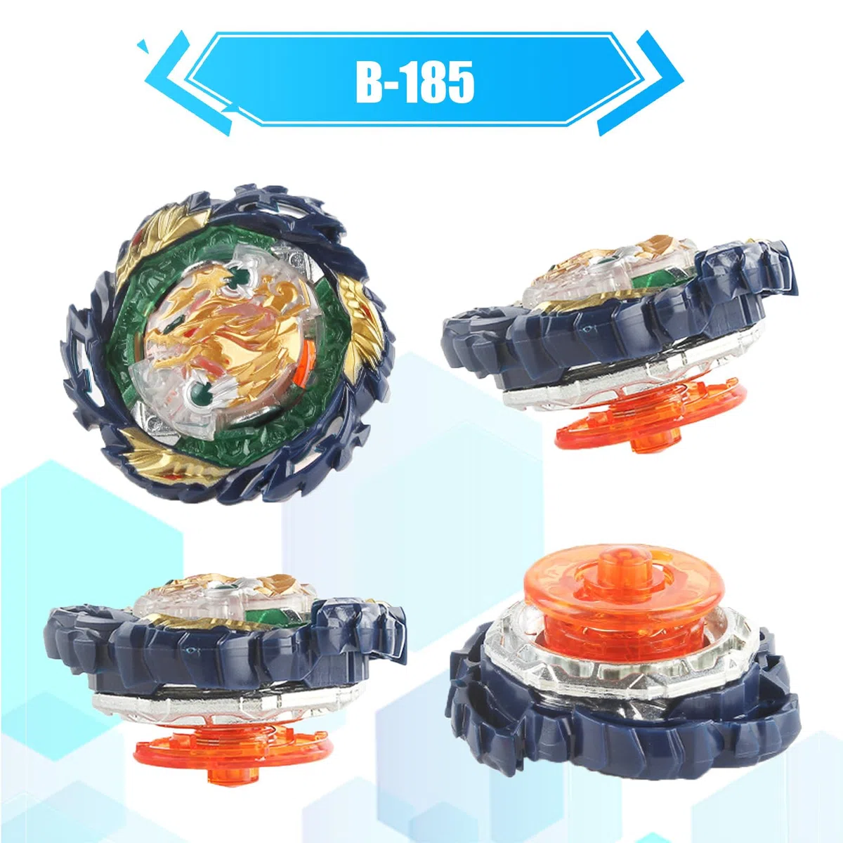 Gyroscope Turbos Kit toupie de Combat 4D Arena Metal Fusion avec Lanceur de Bataille, Coffret Cadeau (195+185)
