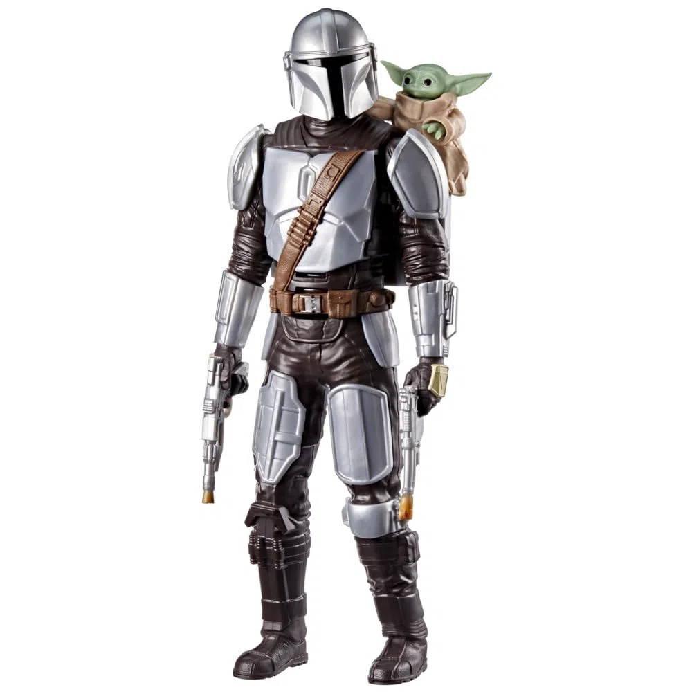 Star Wars The Mandalorian & Grogu, Figurine Mandalorien de 28 cm avec Effets sonores, Jouets interactifs pour Filles et garçons, dès 4 Ans