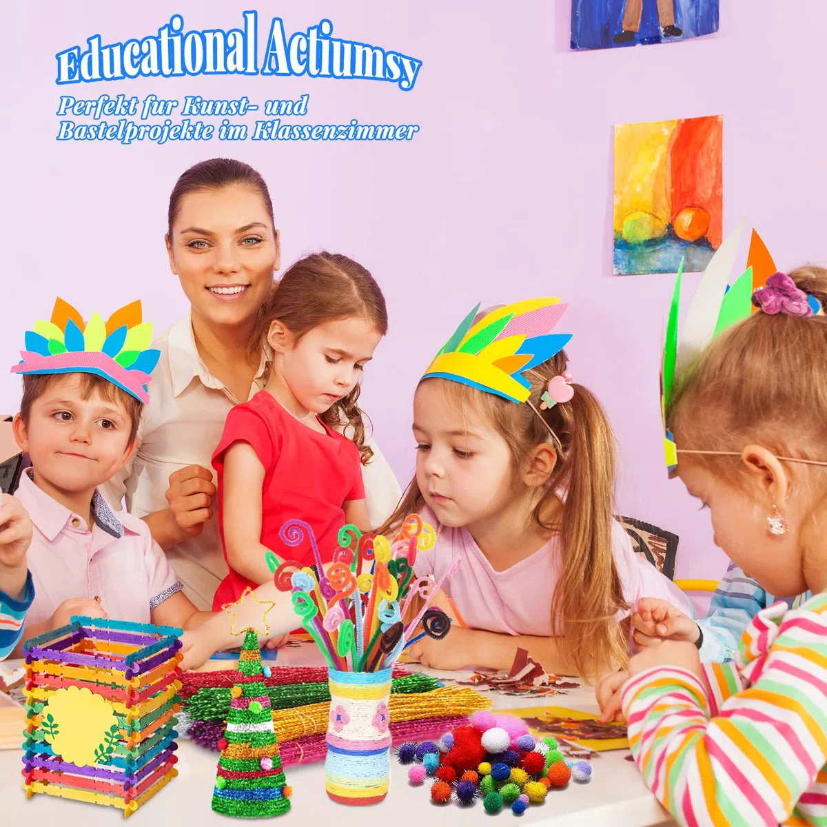 Kit de bricolage pour enfants, 2500 pièces, artisanat, cadeau d'anniversaire