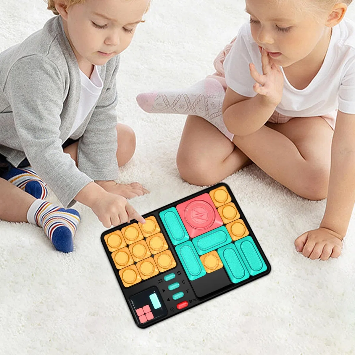 Puzzle Glissant Magnétique Huarong Road - Jeu Casse-tête Super Slide | Jeu Logique Électronique avec 500+ Défis | Jouet Éducatif Développement Compétences Raisonnement Logique pour