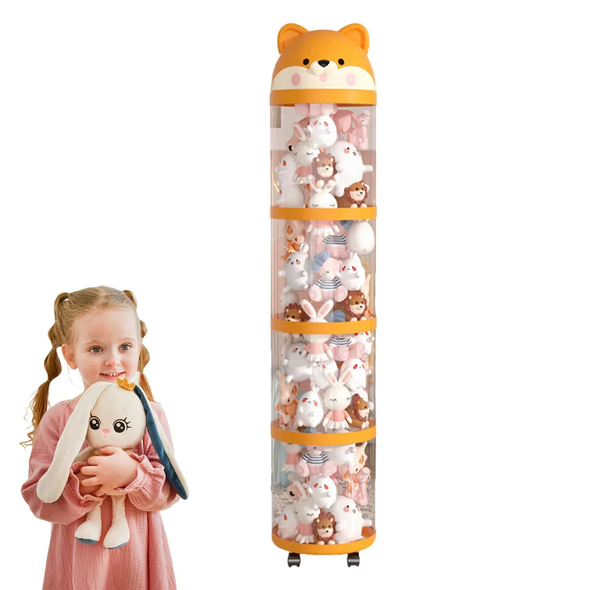 Tubes De Rangement Pour En Peluche PP Tube Porte- Décoratif Pour Salle De Jeu,organisée Et Protégée De La Poussière, Pour Les Nurseries, Salles De Jeux Ou Chambres D'