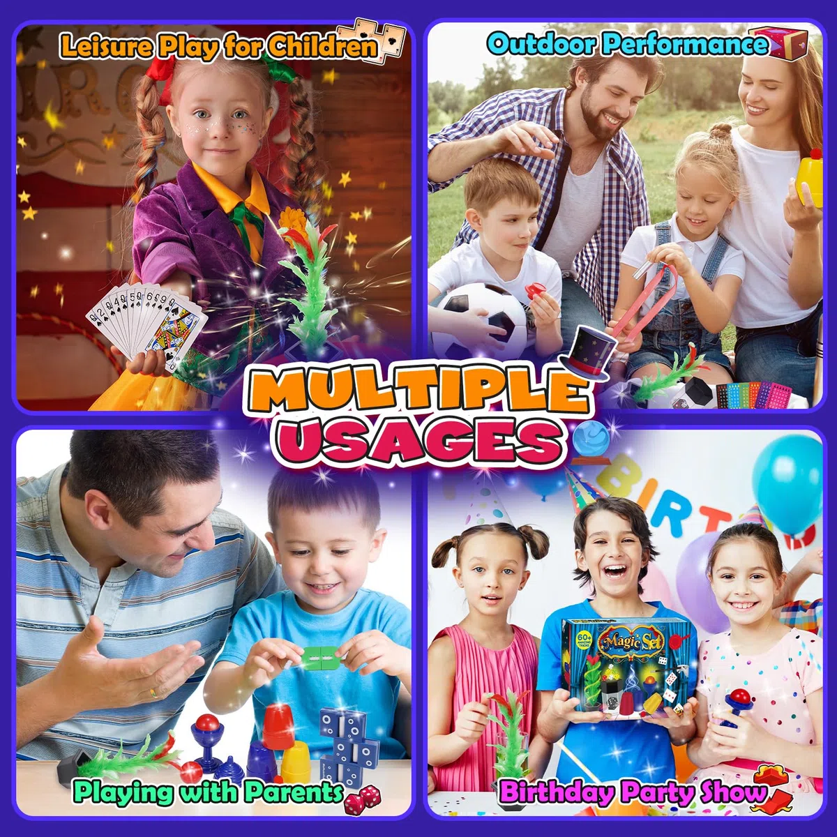Tour de Magie, Jeux Enfant 6 7 8 9 Ans Garçons Filles Coffret Magie Enfant Cadeau 6 7 8 9 10 Ans Jouet Garcon 6-10 Ans 60+ Kit de Magie Jouet Fille 6 7 8 9 10 Ans Cadeau Garcon 6-9 Ans Anniversaire