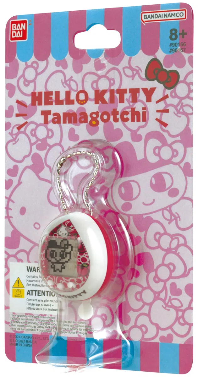 Bandai - Tamagotchi nano - Hello Kitty - Version Rouge - Tamagotchi Animal Interactif - Petit format nano - Animal Virtuel à élever - Licence Officielle Hello Kitty - Jouet Enfant 8 ans et + - NT90166