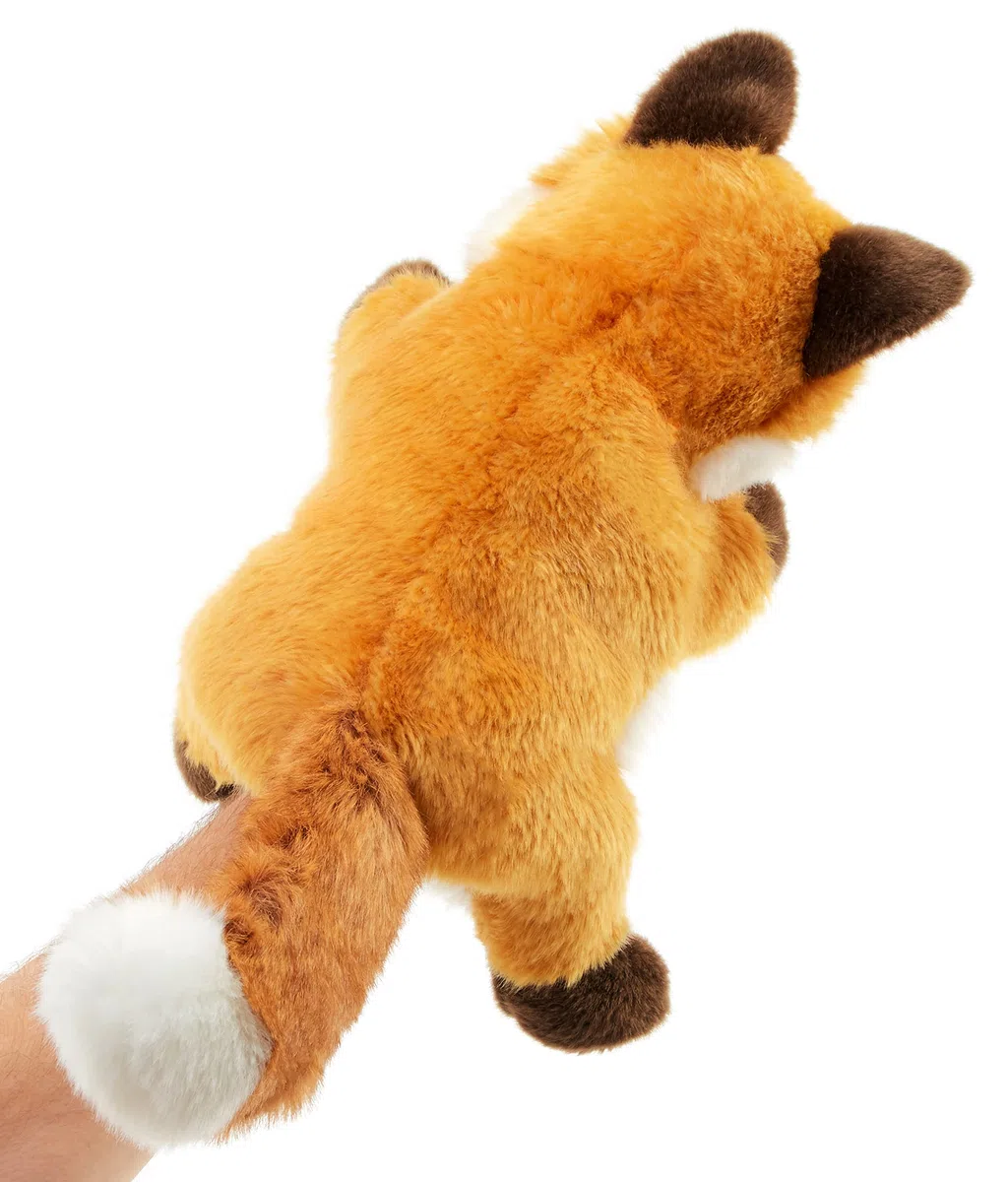 Uni-Toys - Marionnette Renard Roux Classique – 28 cm (Hauteur) – Poupée en Peluche, Renard – Peluche