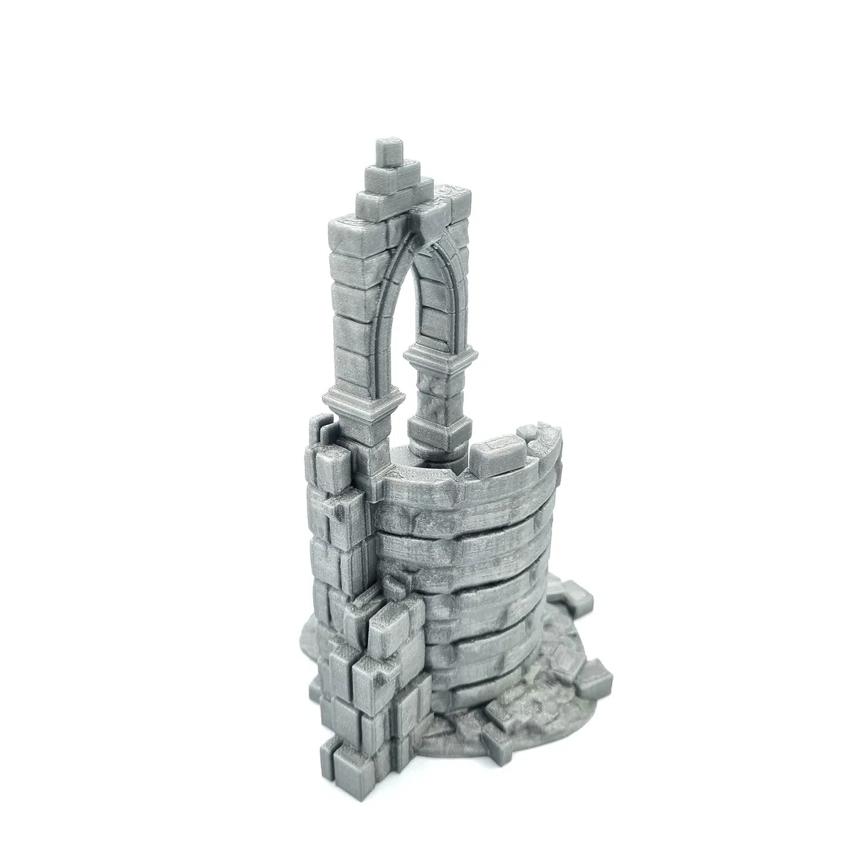 Q P Quality Printing 3D QP3D - Mur de Combat en Ruine, Paysage de Terrain 28-32 mm pour Wargames et RPG, Accessoires DND, D&D