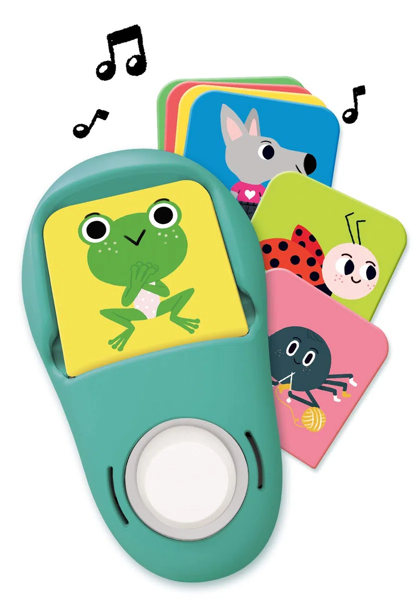 Nathan - Coucou Les Animaux - Jeu D'Éveil Sonore et Musical - 20 Comptines À Écouter - Jeu Educatif Electronique - 3 Modes de Jeu - Découverte, Questions, Écoute - À partir de 2 Ans