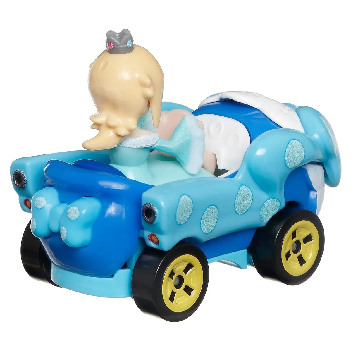 Mattel Hot Wheels Mario Kart - Voiture en métal 1/64 - Character Cars - Personnage Rosalina Birthday Girl