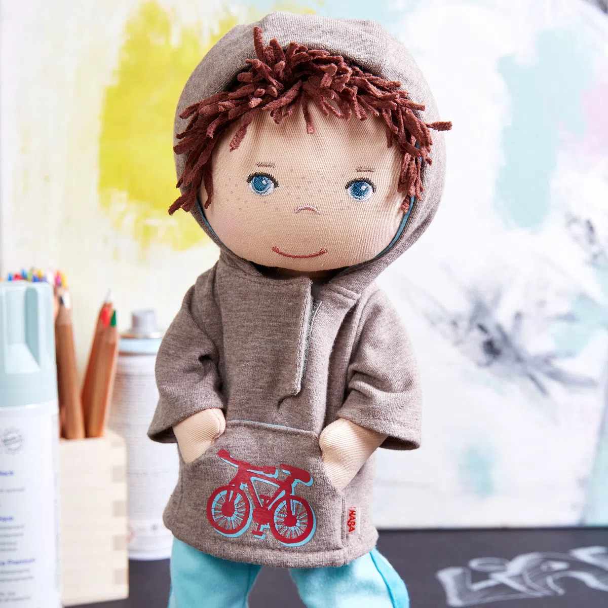 HABA - Poupée Lian - Poupée Lavable 30 cm - Cadeau bébé - Dès 18 Mois - 306528