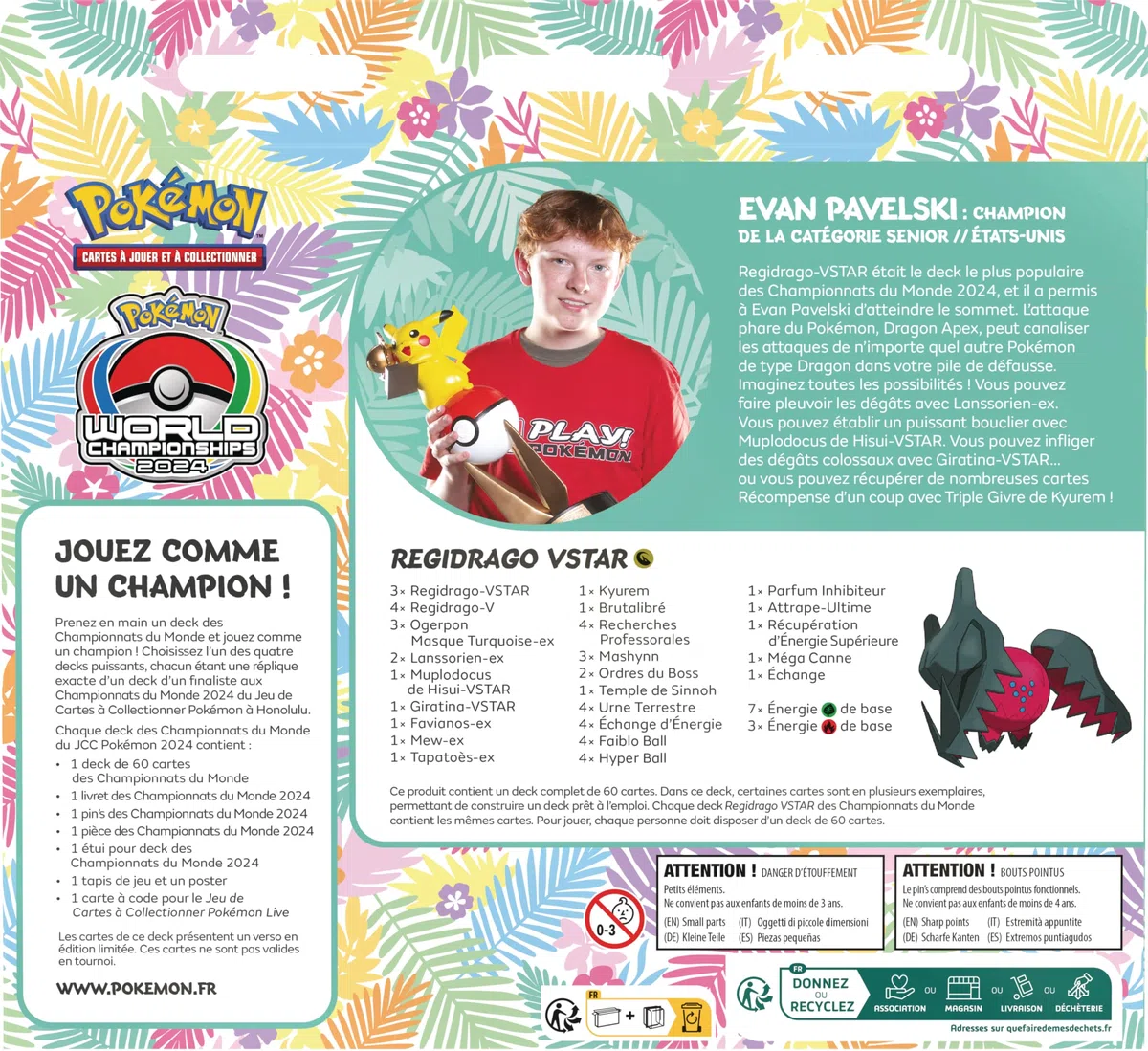Pokémon : Deck des Championnats du Monde 2024 (Evan Pavelski)