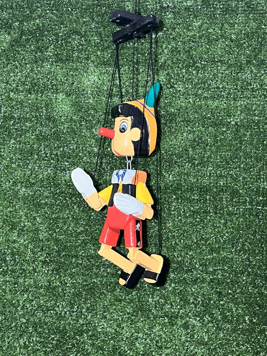 HC enterprise Pinocchio en bois avec corde, 25 cm fabriqué à la main en Indonésie