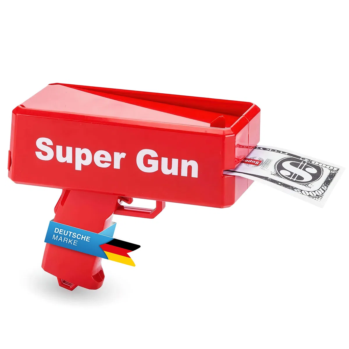Super Money Gun Jouet Pistolet d'argent Party Revolver Tire des Faux Billets de Dollars pour Supreme Fun