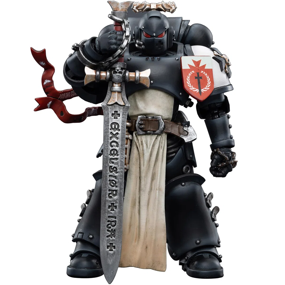 JOYTOY Warhammer 40k Black Templars, Black Templars The Emperors Champion Rolantus Figurine d'action 1/18, dédiée à Vous Qui Aimez Collectionner