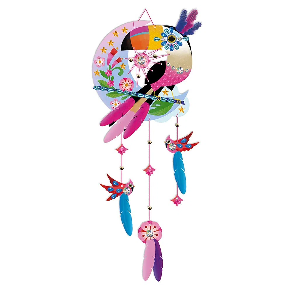 Janod Kit Créatif Coffret Multi-Activités 11 Décos Girly - Loisirs Créatifs - Imagination et Créativité - Dès 7 Ans