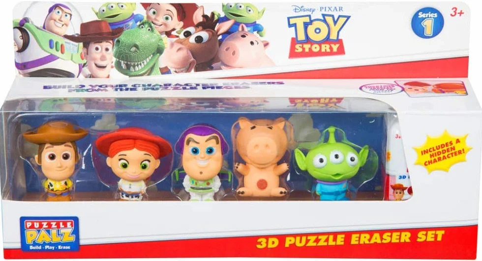 Sambro Figurines à collectionner Disney Toy Story 4 – Avec Woody, Buzz, Alien, Bayonne et Jessie – Construisez vos propres personnages avec des pièces de puzzle | À partir de 3 ans | 1 figurine cachée