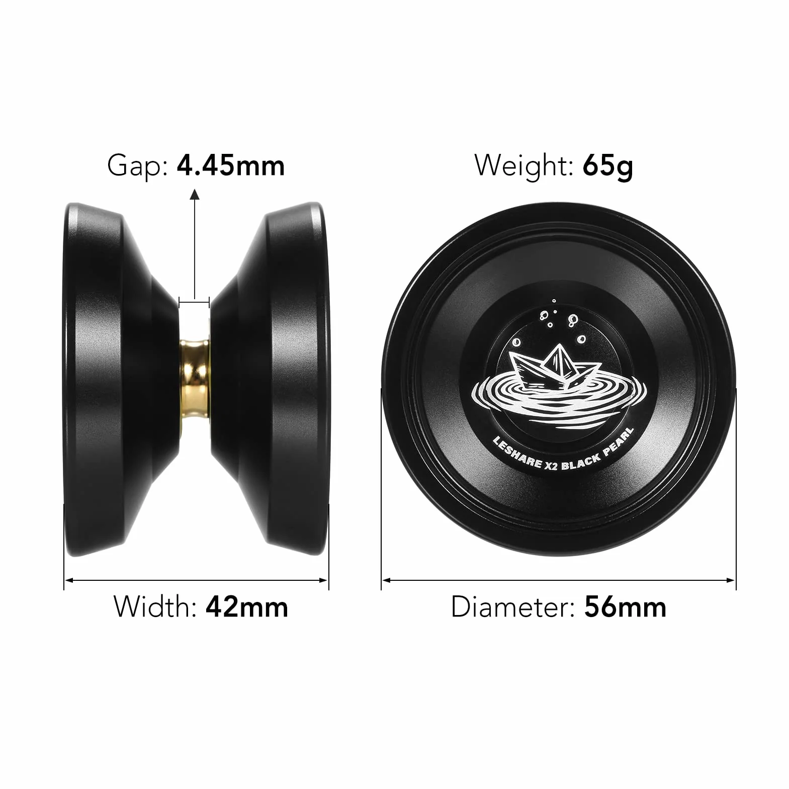 Yo-Yo Boule en Aluminium - Cadeau Compétitif avec Cordes pour Roulements Et