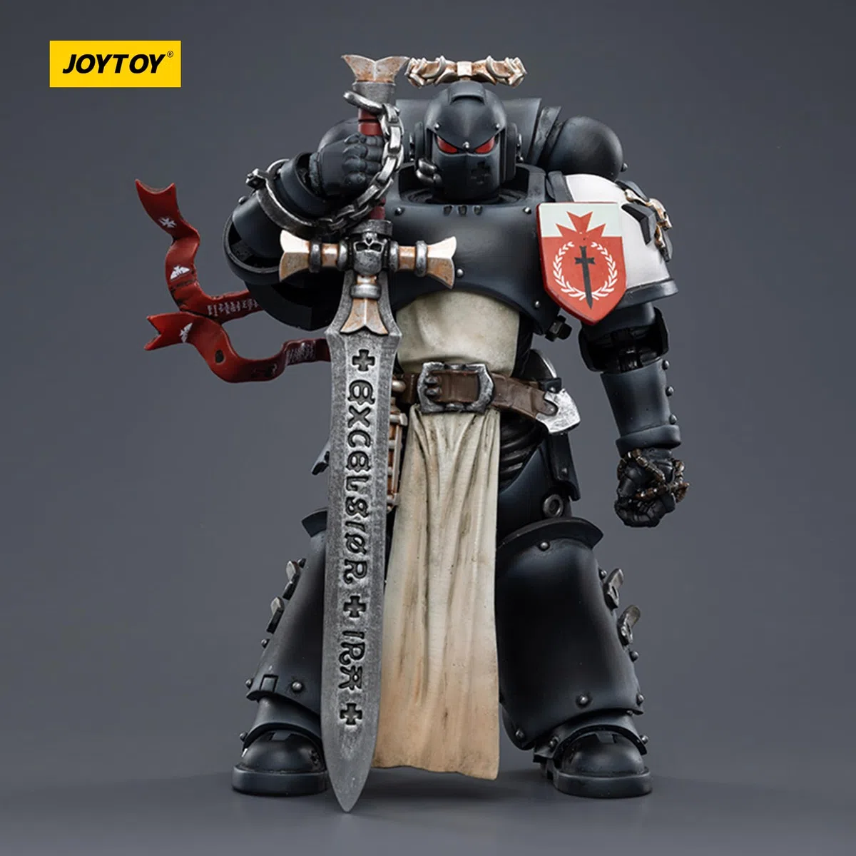 JOYTOY Warhammer 40k Black Templars, Black Templars The Emperors Champion Rolantus Figurine d'action 1/18, dédiée à Vous Qui Aimez Collectionner