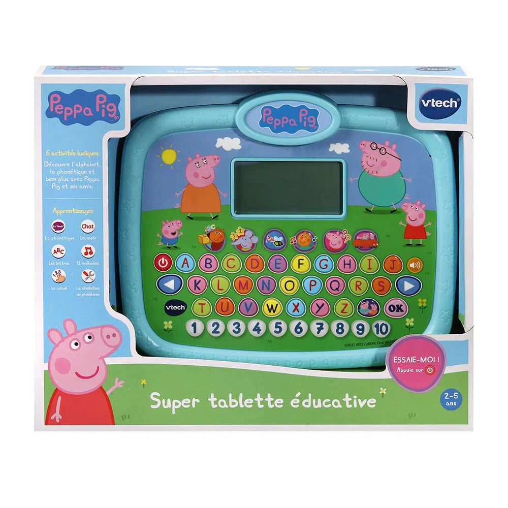 VTech - Peppa Pig - Super Tablette Éducative, Tablette Enfant - 2/5 Ans - Version FR