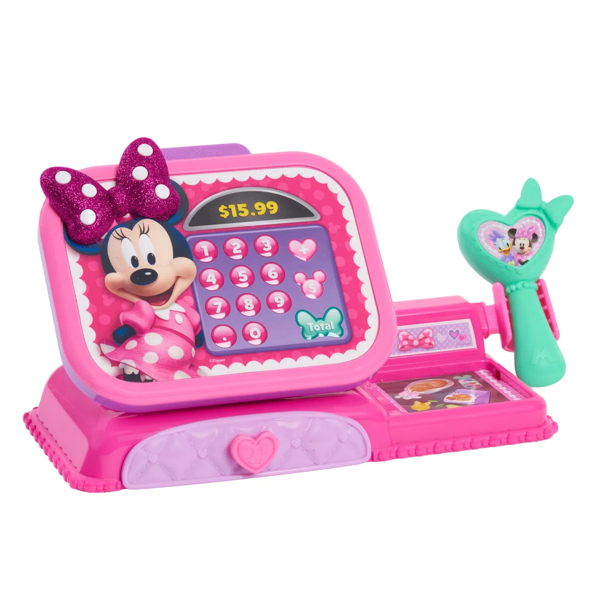 Just Play Caisse enregistreuse Minnie Mouse de Disney Junior avec Fonctions sonores, Jeux d’Imitation et déguisements, Jouets pour Enfants de 3 Ans et Plus