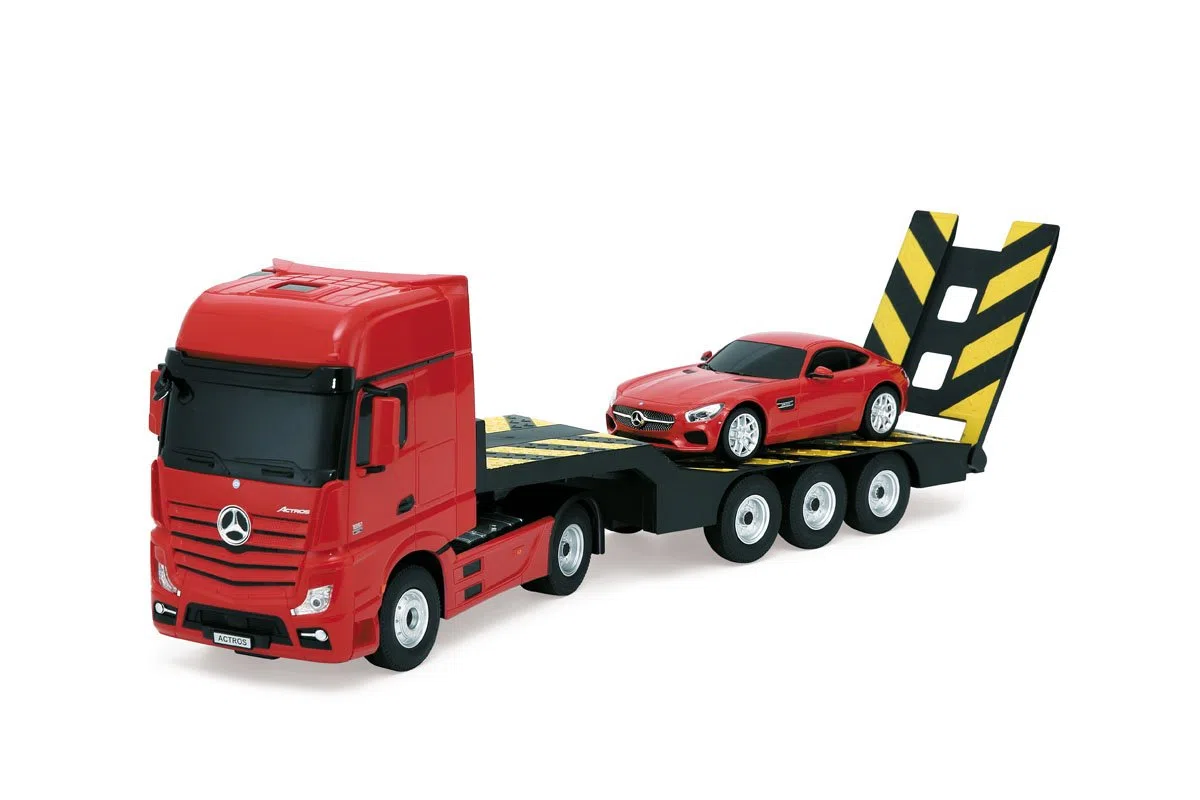 Mondo Motors Abney and Teal Kit Mercedes-Camion + AMG GT-R/C, 63456, Echelle 1/24 - coloris aléatoire