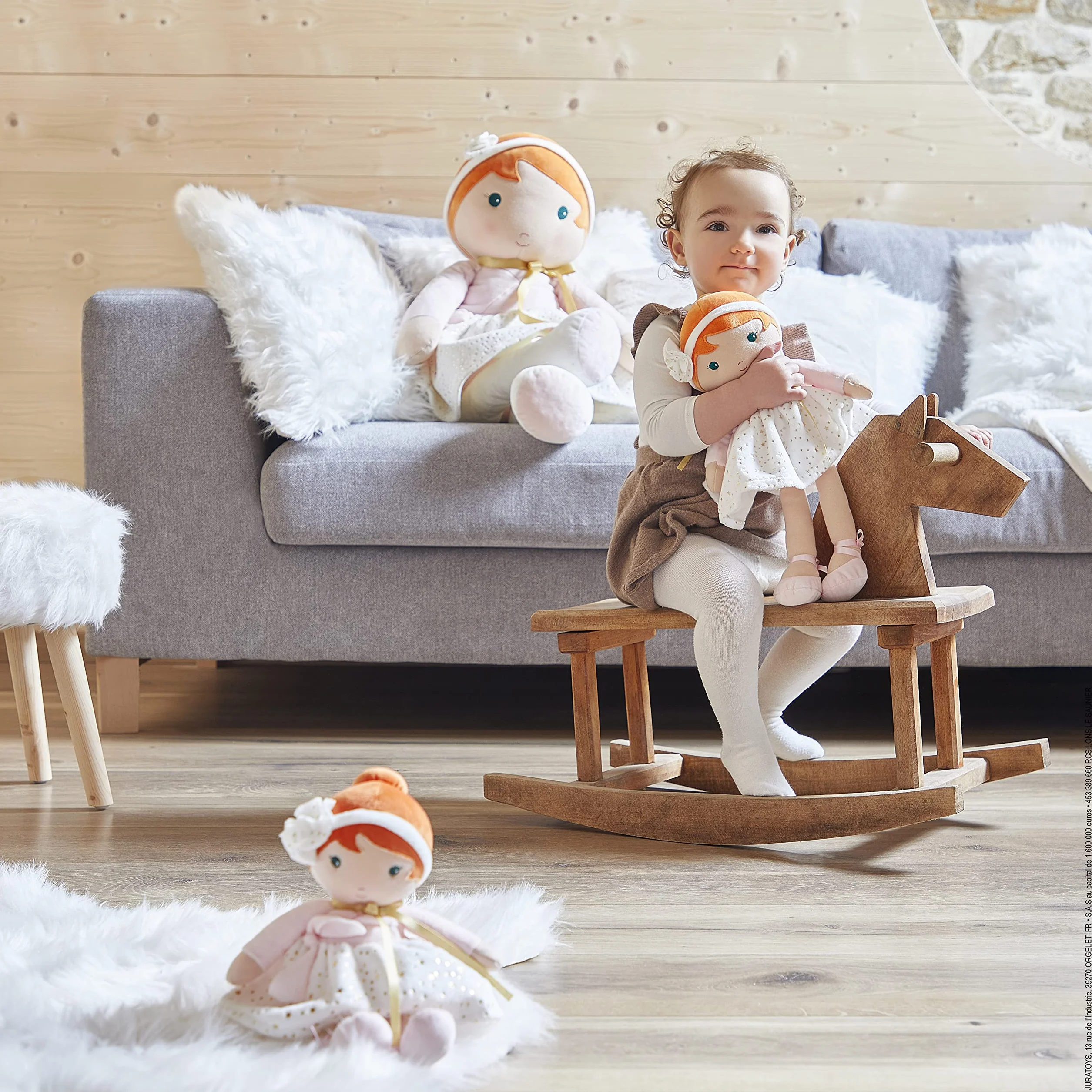 KALOO - Tendresse - Ma Première Poupée en Tissu, Valentine K - Jouet Premier Âge - 25 cm - Dès la Naissance, K963657
