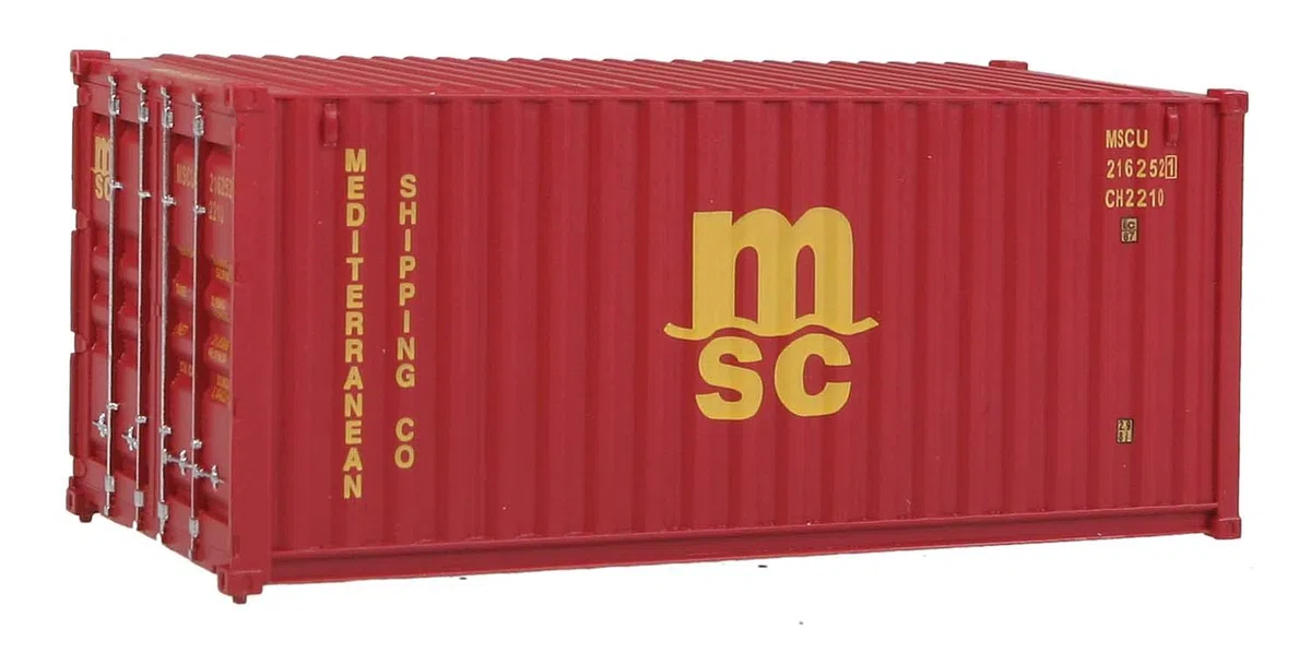 échelle H0 - Container 20 Pieds Méditerranée Expédition Co. Ltd. MSC