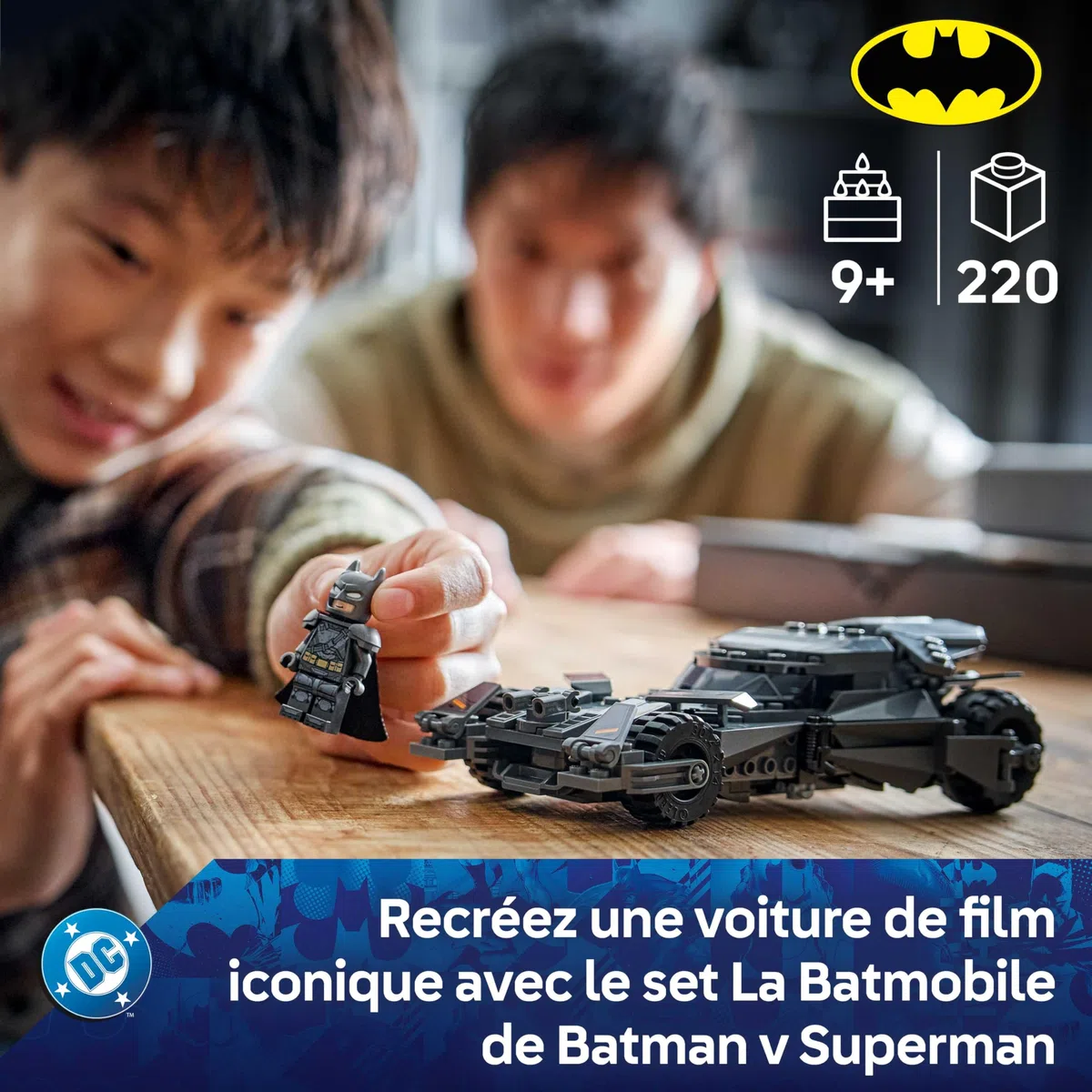 LEGO DC Batman La Batmobile de Batman v Superman - Jouet Voiture - Maquette Collector de Super-Héros avec Minifigurine - Idée de Cadeau d'anniversaire pour Garçon dès 9 Ans ou Ado Fan du Film 76331
